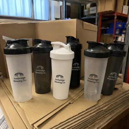 Custom printed shaker bottles in bulk