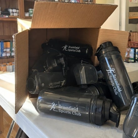 Promotional custom shaker bottles with company logo
